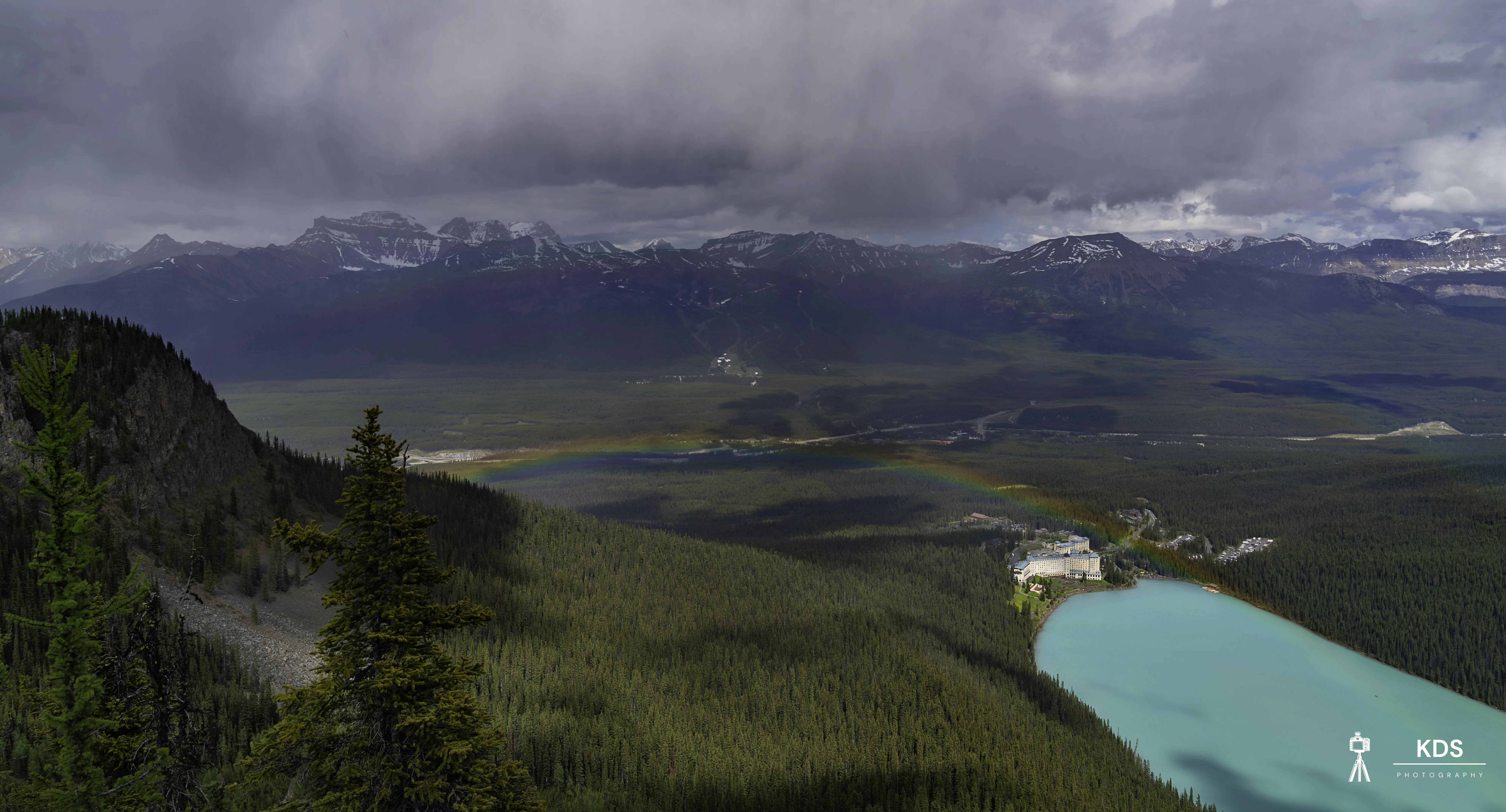 Whispers of Stillness of Lake Louise Rainbow